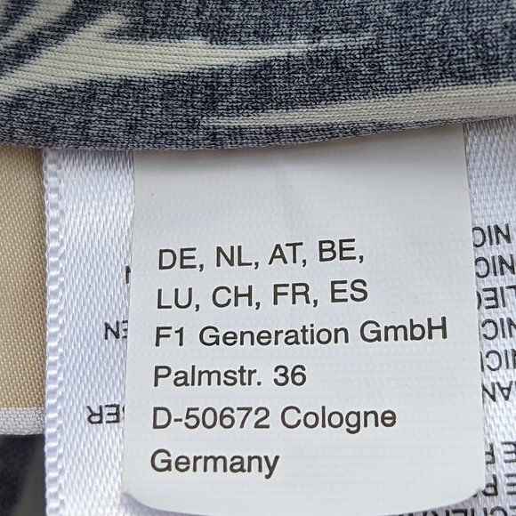 Michael Kors Palm Print Two Piece Tankini Bikini Bottoms Navy White One Shoulder - Picture 13 of 14